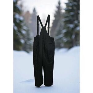DULON Black Snow Ski Winter Pants Overalls Men XL Fishing Outdoor Insulated Snow